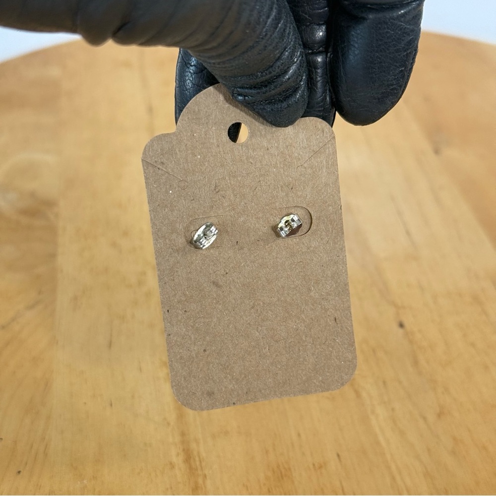 Vintage Taxco Mexico Sterling Silver Pierced Earrings Sugilite Mexico TM-180 925 - Picture 4 of 12